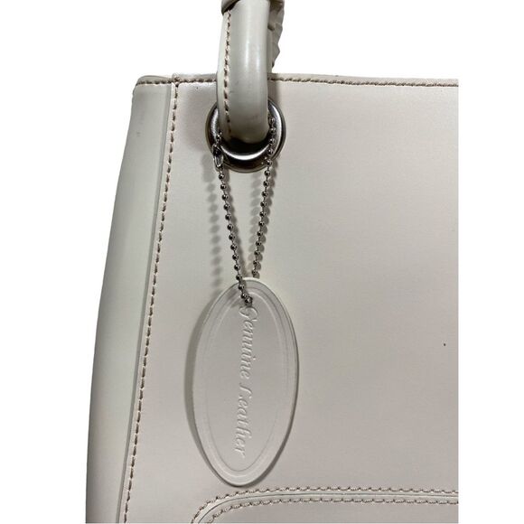 WILSONS LEATHER Genuine Leather Cream Handbag - Picture 9 of 10